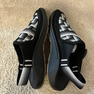 Chaco Canyon Woven Clog Fade B /W Mens Size 10 Black Slip On Mules Shoes New Chaco Canyon Woven Clog Fade B W Mens Size 11 Black Slip On  main image 2