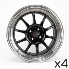 Drag Dr-16 Wheels Rims Gloss Black Machined Lip 17x7 4-100 40 Offset Set Of 4 Drag Dr-16 Wheels Rims Gloss Black Machined Lip 17x7 4-100 40 Offset Set Of 4
