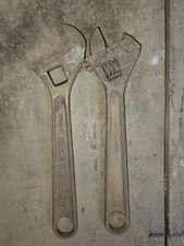 2 Vintage Broken Adjustable Wrenches Crescent...