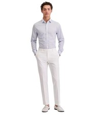 Tommy Hilfiger Mens Modern fit Dress Pants 40 / 32 White Solid Stretch