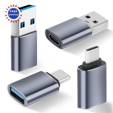 USB to USB C Adapter 4 Pack Type C Female to A Male Charger Converter