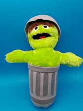 Plüsch Oskar Oscar Sesamstrasse Sesame Street Igel 1998 Tonne grün gut