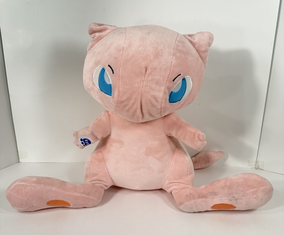 Pokemon Mew Pink Plush Toy Build-A-Bear 2021 Sound Box Dead