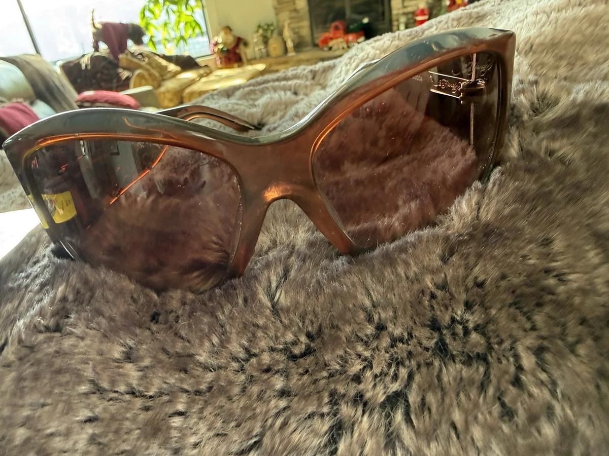 Ed Hardy Brown Sunglasses for Women for sale | eBay display picture 2