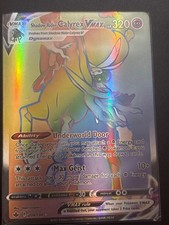 Shadow Rider Calyrex VMAX  Rainbow Secret Rare 204/198 Chilling Reign Pokemon NM on eBay