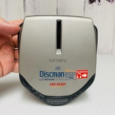 Sony Discman Portable Car Ready AVLS CD Player D-E307CK Silver Black Works 