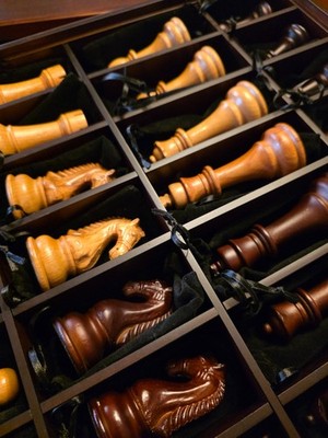 Restoration Hardware RH large wood professional competition Staunton chessboard