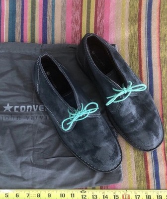 john varvatos chukka malibu california 10.5 blueblack suede f505n4b W/dust Bag