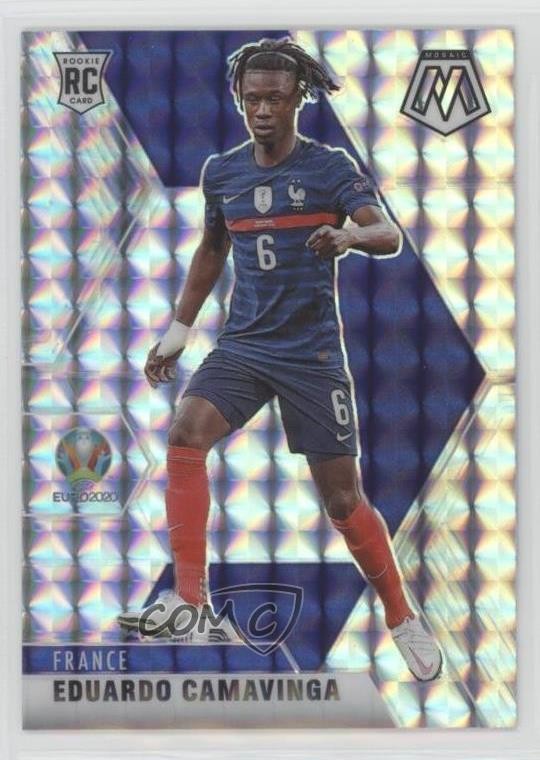 2021 Panini Mosaic UEFA Euro 2020 Silver Prizm Eduardo Camavinga #111 09wc