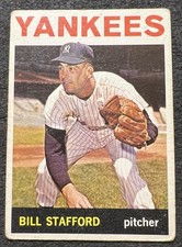1964 TOPPS BILL STAFFORD (NEW YORK YANKEES) #299 VG
