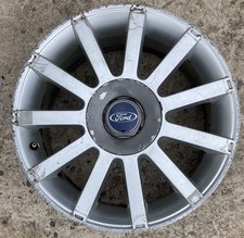 FORD FIESTA MK6ST ST150 4 STUD 11 SPOKE ALLOY WHEEL RIM SILVER 17" 2002-2008 [E]