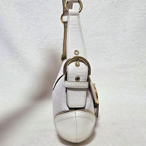 バッグ Coach soho oneshoulder White Y2K archive Coach SOHO Signature One Shoulder Bag White Y2K 1457 … - Gem