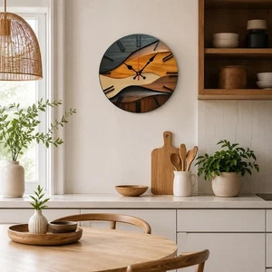 Wooden Wall Clock 25cm