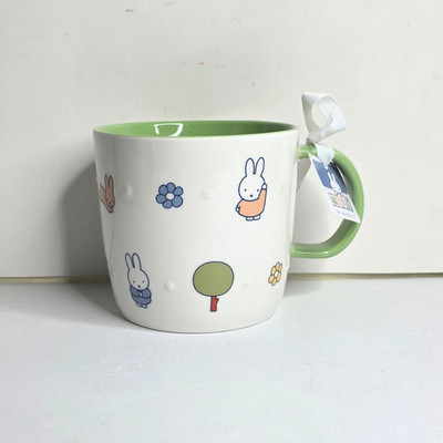 Miffy Springtime Mug By Magenta Flowers Spring Easter Bunny Coffee Cup - NEW