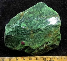RUBY IN ZOISITE rough … 12.1 lbs … very sparkly, can't tell by photos … Tanzania
