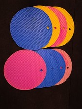 18cm Round Silicone Mat Coaster Food Grade Material Placemat Non-slip Table Mat