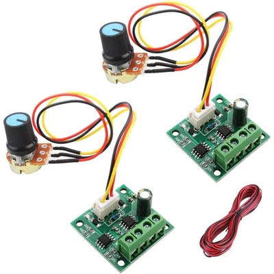 DC Motor Drehzahlregler PWM Potentiometer 12V Schalter Steuerung für Gleichst...
