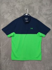 Under Armour Shirt Mens XL Green Performance Polo 2.0 Golf Short Sleeve