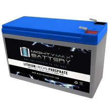 Mighty Max 12V 7AH Lithium Replacement Battery for gp1270f2 wp7-12 bp8-12