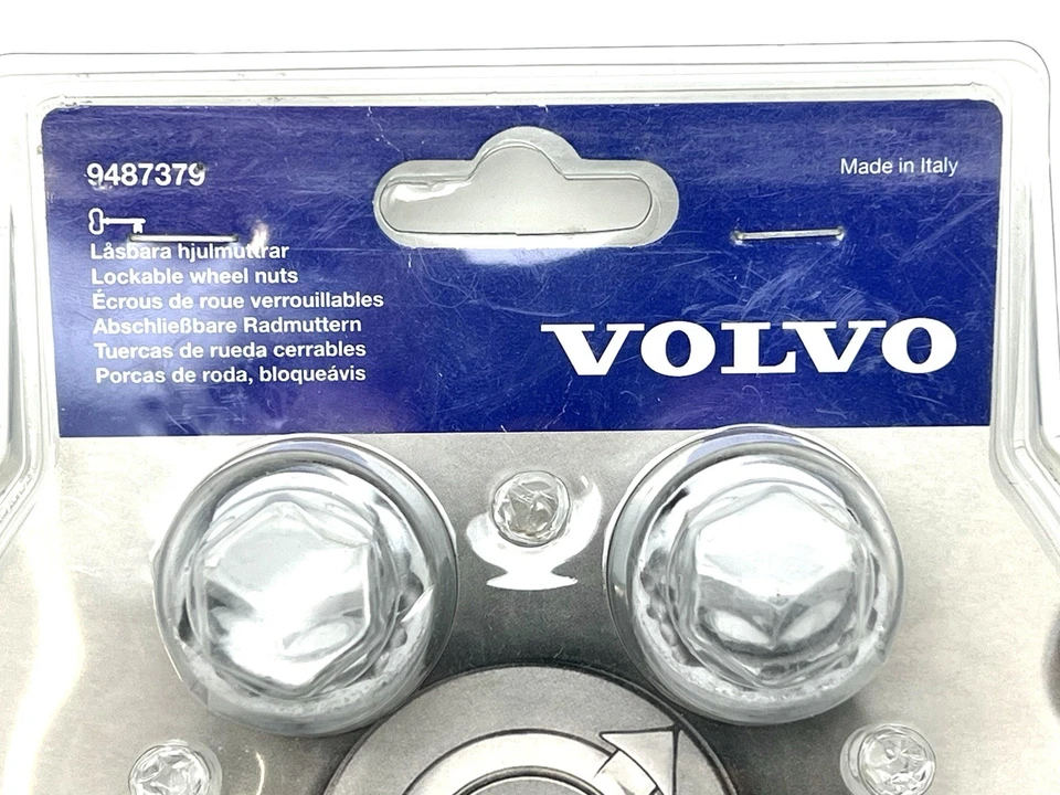 Genuine Volvo Wheel Lock Kit, With Chromed Nut Caps. C30, C70, S40, V40, V50 - Image 3 of 4
