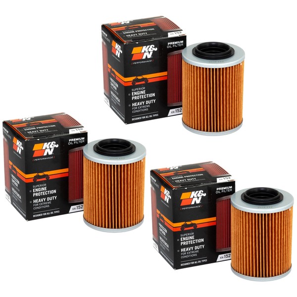ÖLfilter Set 3 StüCk K&N KN-152 FüR Aprilia ETV 1000 RST RSV SL Tuono Factory-image