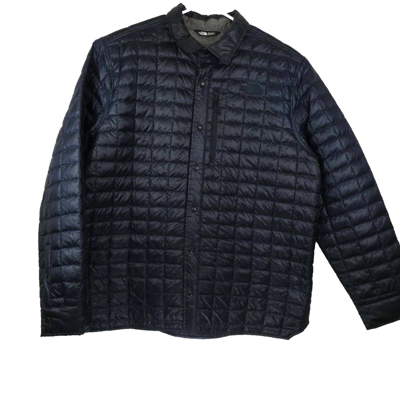 The North Face Jacket Mens XXL Blue ThermoBall Eco Puffer Snap Button