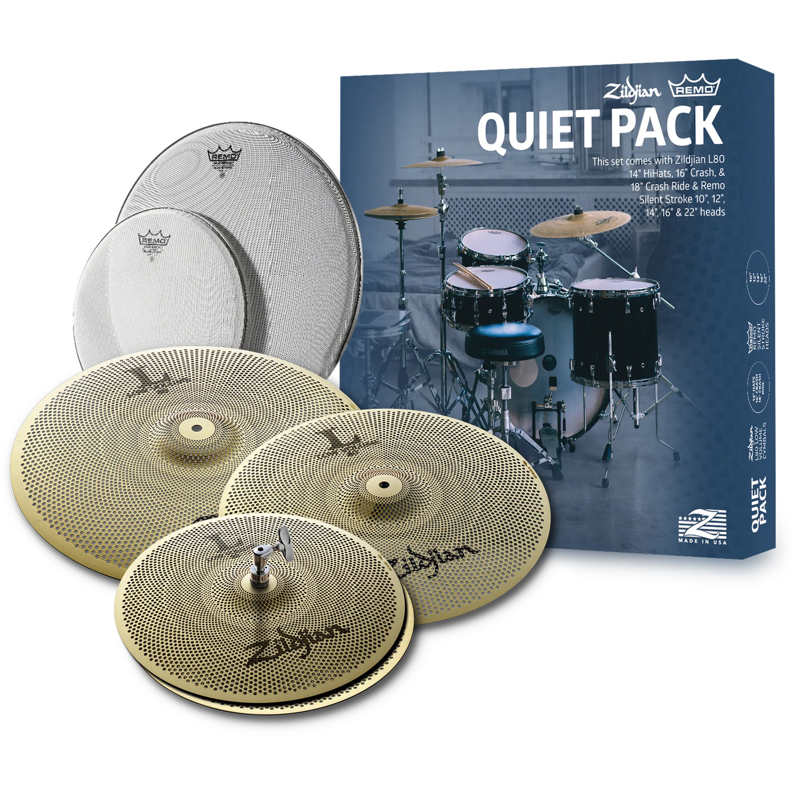 Zildjian L80 Series LV468RH Quiet Pack Cymbal Box Set 71990₽
