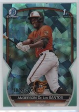 2023 Bowman Chrome Sapphire Edition Aqua 60/99 Anderson De Los Santos 01nw