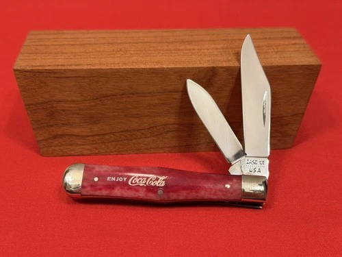 Vintage 1980 Case XX 6225 1/2 SR Coca Cola Merry Christmas Coke Bottle Knife