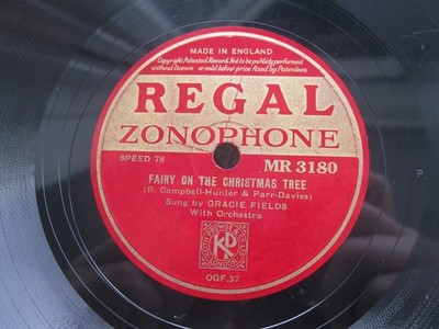 GRACIE FIELDS 78 THE FAIRY ON THE CHRISTMAS TREE / I'M SENDING A LETTER TO SANTA