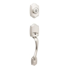 Kwikset Belleview Front Door Lock Handle and Deadbolt Set, Entry Handleset Ex...