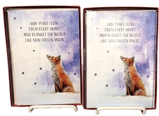 2 Packs May Peace Flow from Every Heart Christmas Cards Leanin' Tree 20 Total