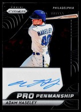 Adam Haseley 2020 Panini Prizm #PP-SH Pro Penmanship Philadelphia Phillies Auto