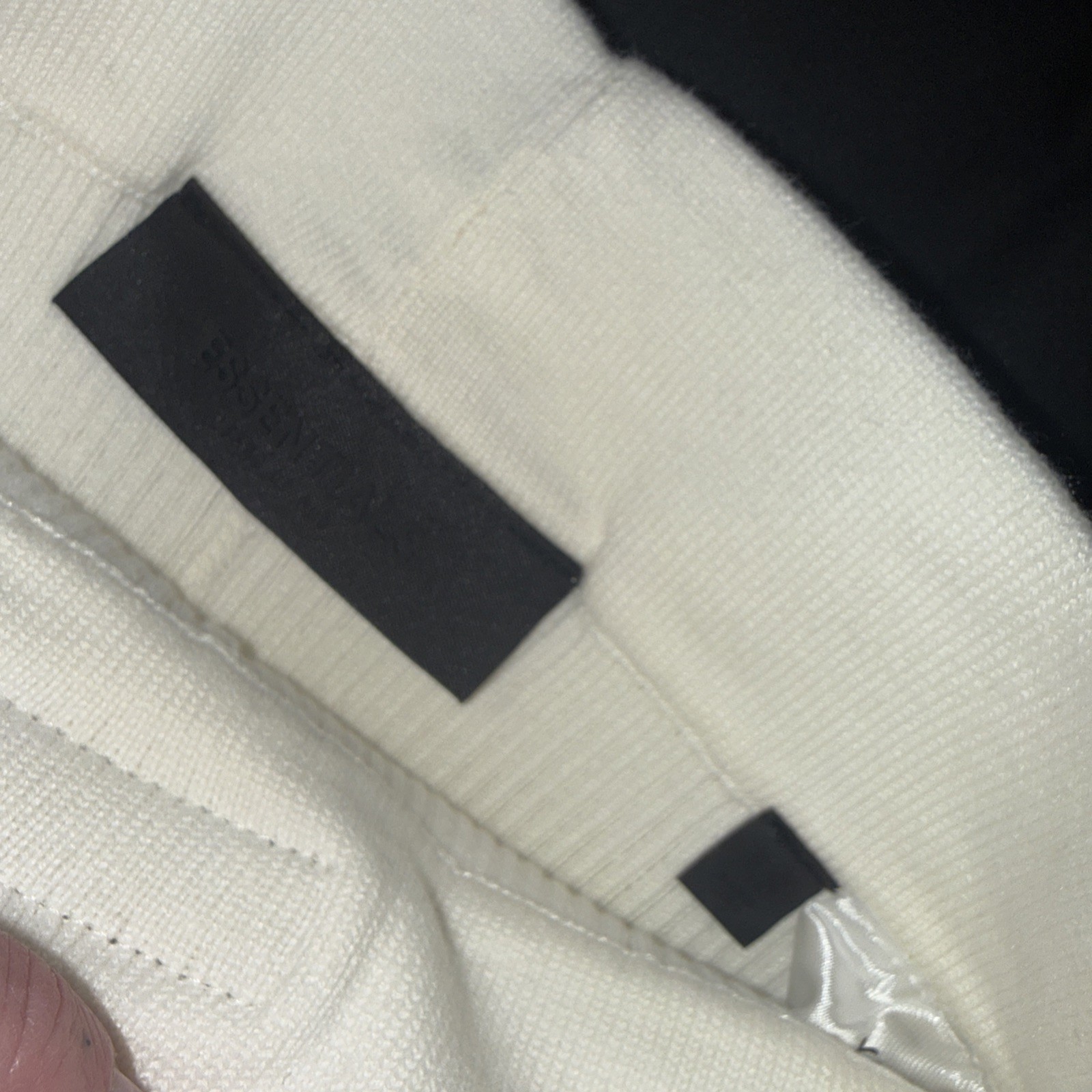 Essentials Knit Biker Shorts Women's XS Off White thumbnail 4