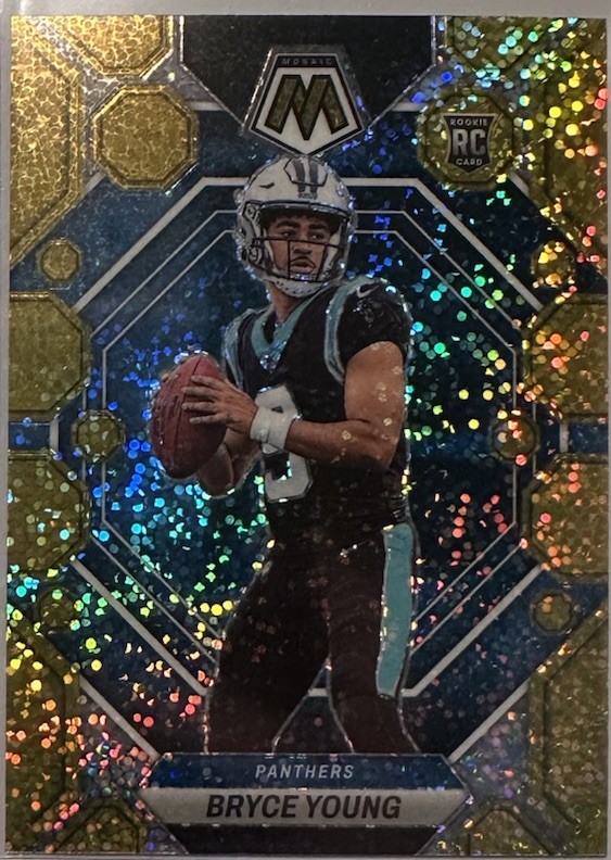 2023 Panini Mosaic - Bryce Young #290 Gold Sparkle Prizm #/24 (RC) Rookie