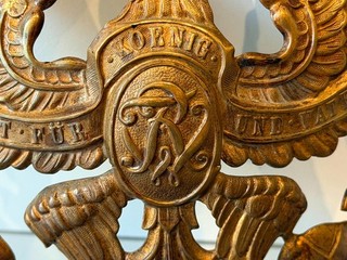 Casque à pointe spikehelmet pickelhaube PLAQUE PRUSSE GRENADIER 1895 TROUPE