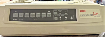 OKI Microline 320 Turbo GE7000A 9-Pin Dot Matrix Printer AS-IS