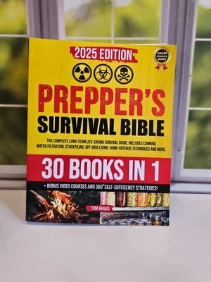2025 Ed. PREPPER’S Survival Bible Off-the-Grid Sustainable Living Canning NEW - Image 1 of 4