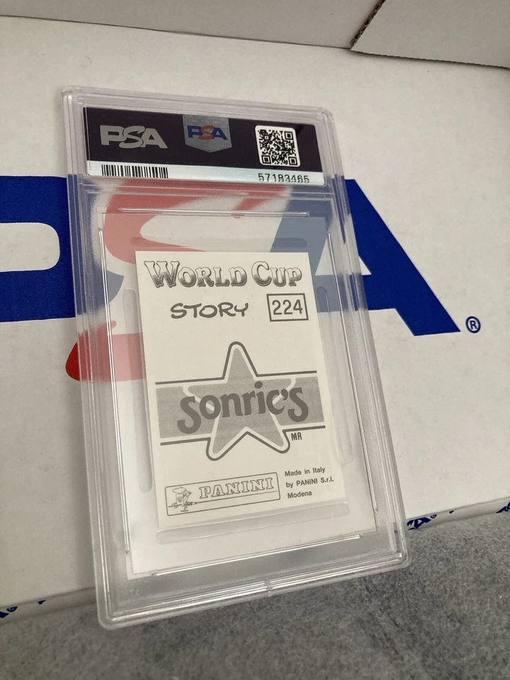 Maradona 1994 Panini World Cup Story Sticker PSA 9 - Bild 2 von 2