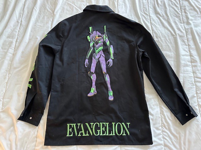 Neon Genesis Evangelion EVA01 NERV Work Jacket Sz-M Cosplay