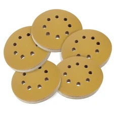 200PCS Sanding Discs 125mm 8 Hole 400 Grit Hook & Loop Sandpaper for DA Sanders