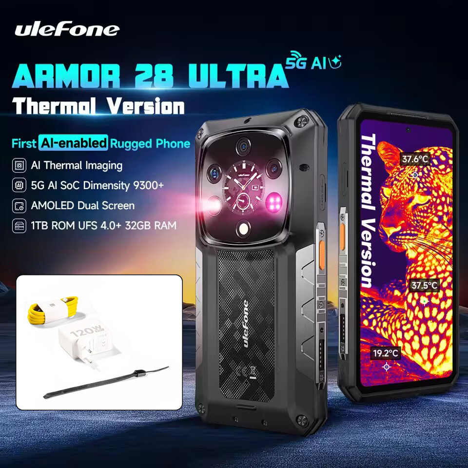 Global Ulefone Armor 28 Ultra 5G AI Thermal Imaging Rugged Phone