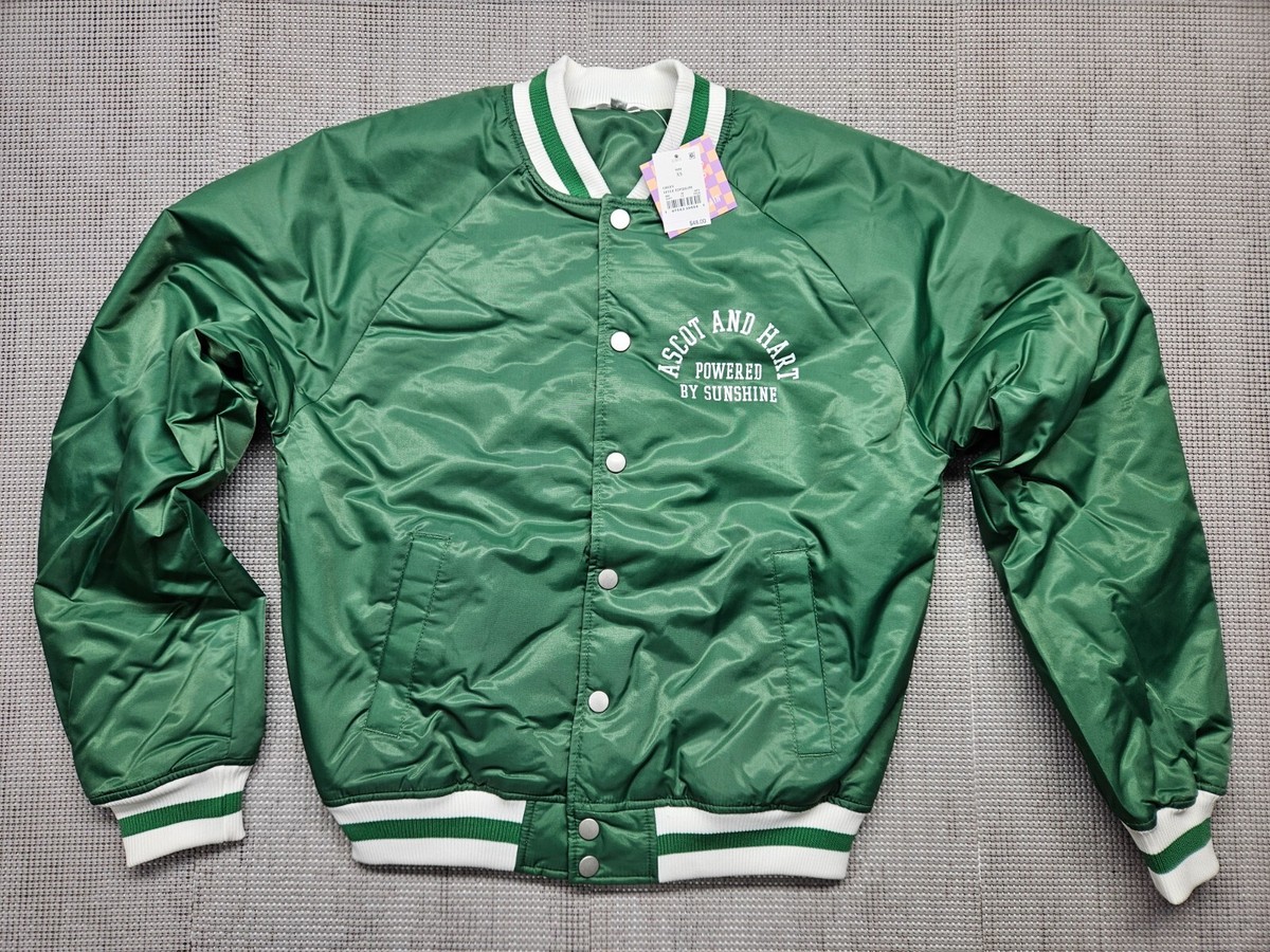 Ascot and Hart Longsleeve Graphic Bomber Varsity Jacket Size Ascot and Hart Longsleeve Graphic Bomber Varsity Jacket Size