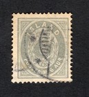 Iceland 1876 stamp Mi#7A START10%ONLY used CV=30$