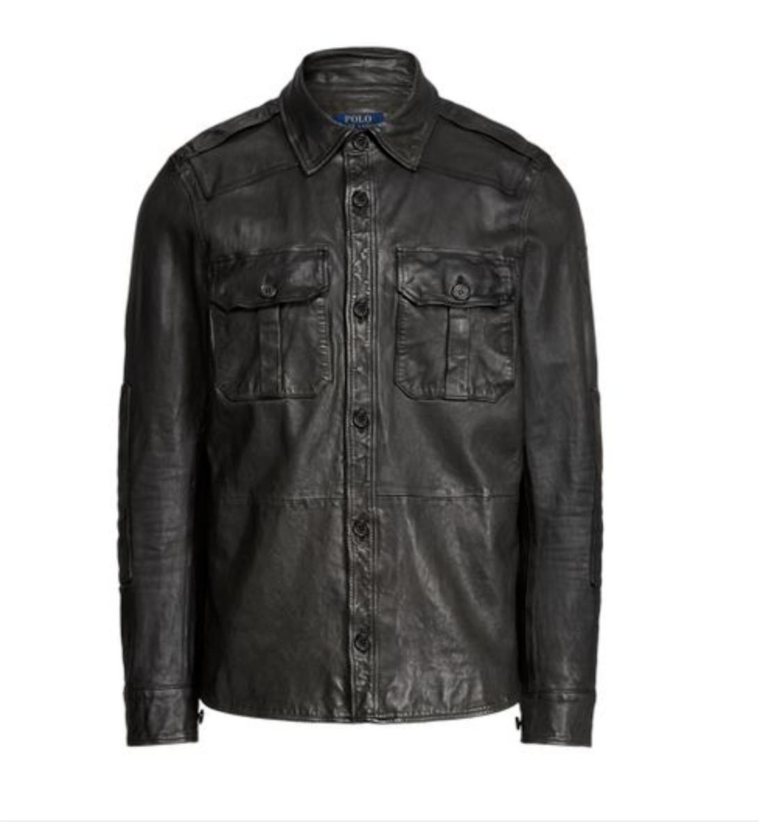 $698 NWT Polo Ralph Lauren Leather Shirt Jacket Mens Large $698 NWT Polo Ralph Lauren Leather Shirt Jacket Mens Large