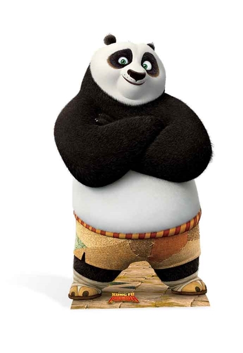 Po Ping Kung Fu Panda Cardboard Cutout Stand Up Standee Great for Kids Parties