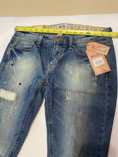 Mudd Skinny Ankle Jeans Womens 7 New With Tags!! Distressed - Picture 14 of 15