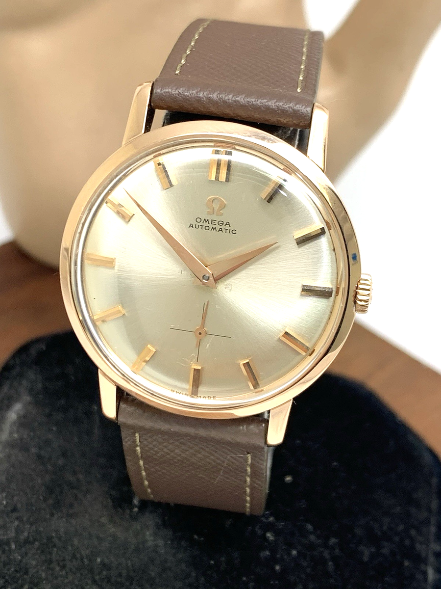 Omega Mens Watch 2897 SC Vintage 1958 Swiss Automatic 18k Gold