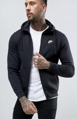 Men's Black Nike Sportswear Hoodie 804389-010 Size medium Standard