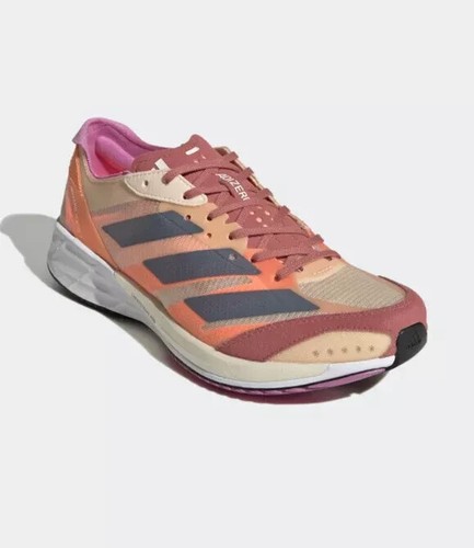 Women's Size 8 adidas Adizero Adios 7, Bliss Orange/Steel GX6649 . Gently Worn - Picture 5 of 5